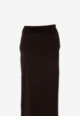 Wolford Draped Crepe Wrap Midi Skirt Black 53211_000_7005