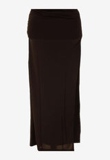 Wolford Draped Crepe Wrap Midi Skirt Black 53211_000_7005