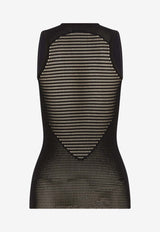 Wolford Grid Net Tank Top Black 53307_000_7005