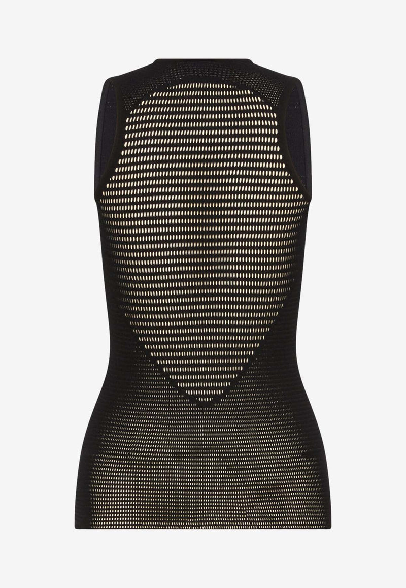 Wolford Grid Net Tank Top Black 53307_000_7005