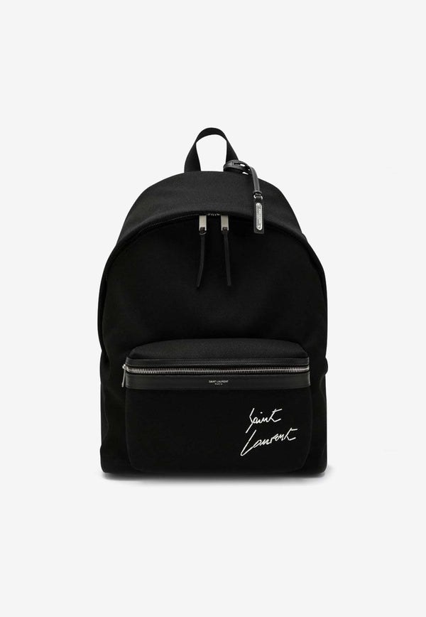 Saint Laurent City Logo Backpack Black 534968FAAVV/P_YSL-1070