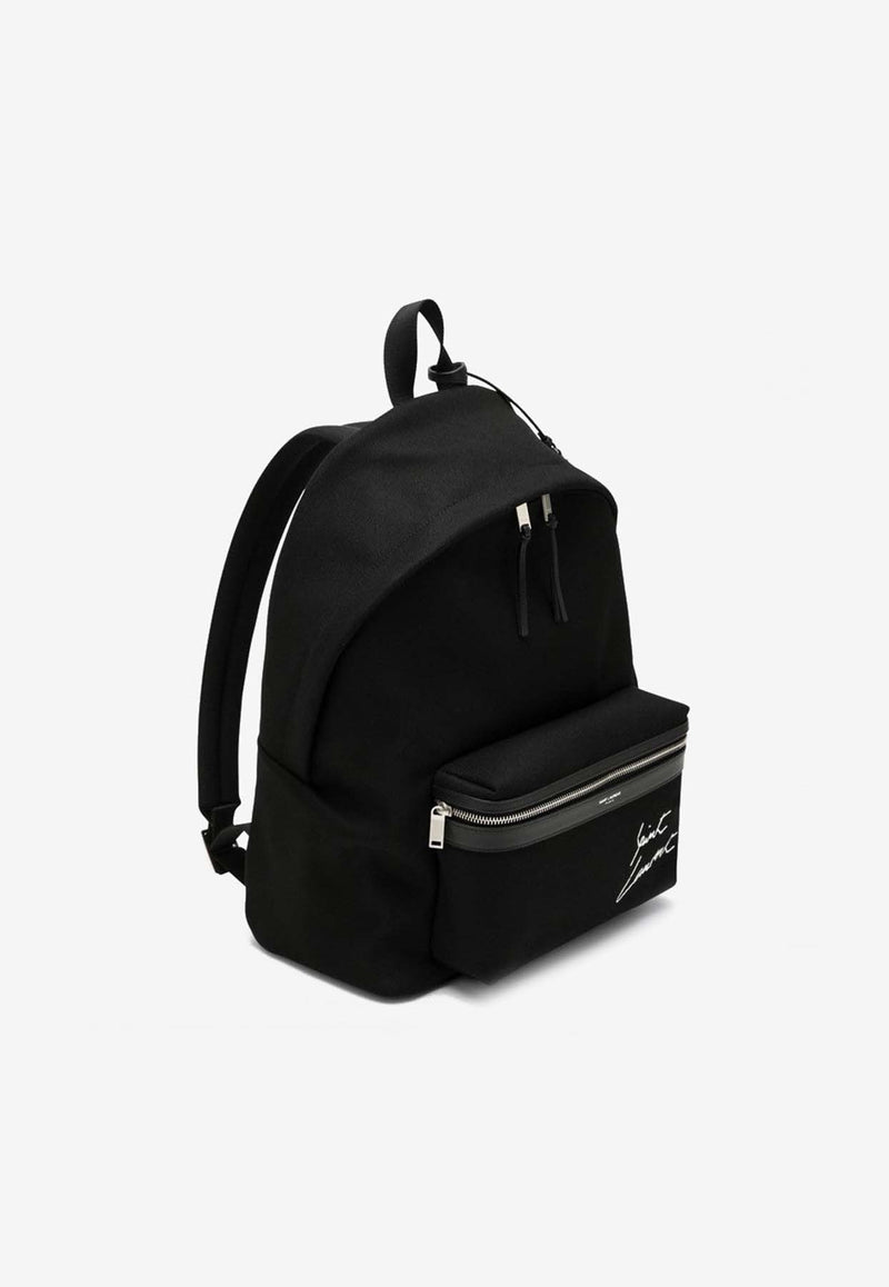 Saint Laurent City Logo Backpack Black 534968FAAVV/P_YSL-1070