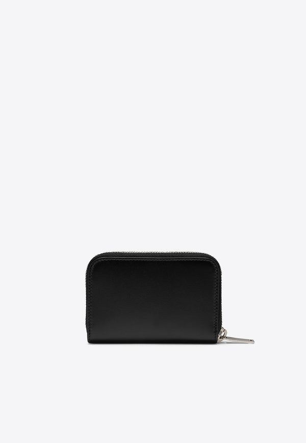 Saint Laurent Zip-Around Calf Leather Wallet Black 5354110SX0E/M_YSL-1000