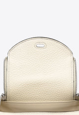 Mini Lindy II in Cream Taurillon Clemence with Palladium Hardware
