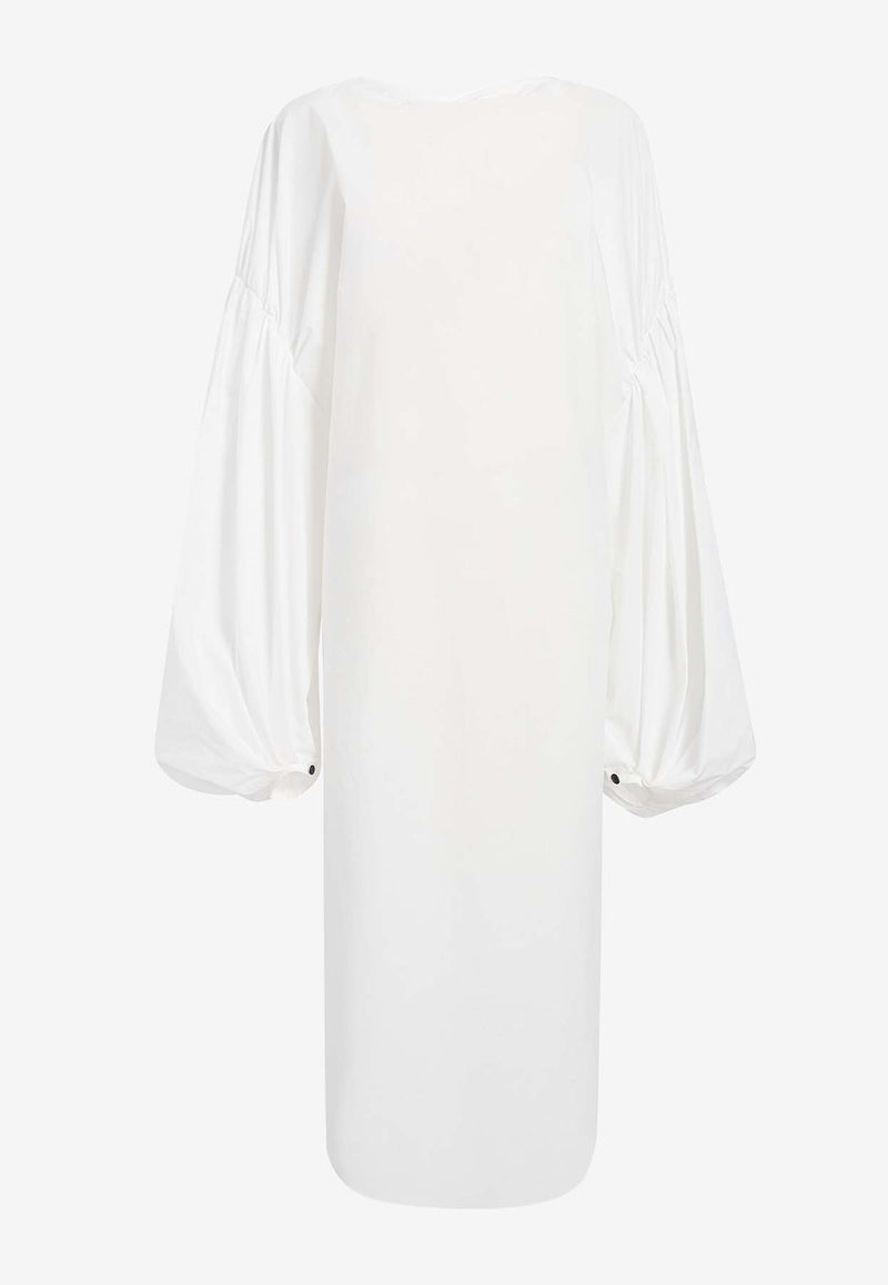 Khaite Zelma Midi Dress 5419386WHITE