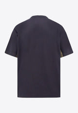 Sacai Pocket Crewneck T-shirt Blue 2503644M_201_Blue_29838953