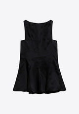 Khaite Mags Silk Mini Dress Black 5435386W386/P_KHAIT-200