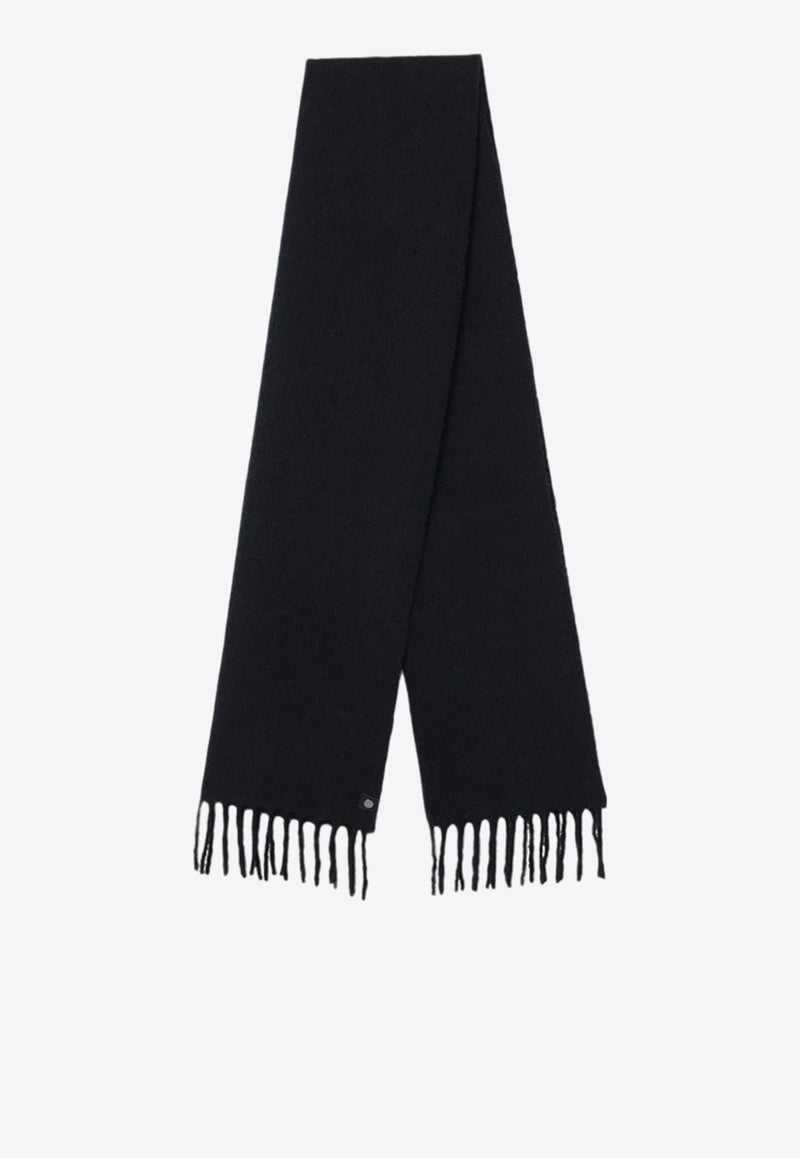 Canada Goose Alpaca-Blend Fringed Scarf Black 5485WWO/P_CANAD-61