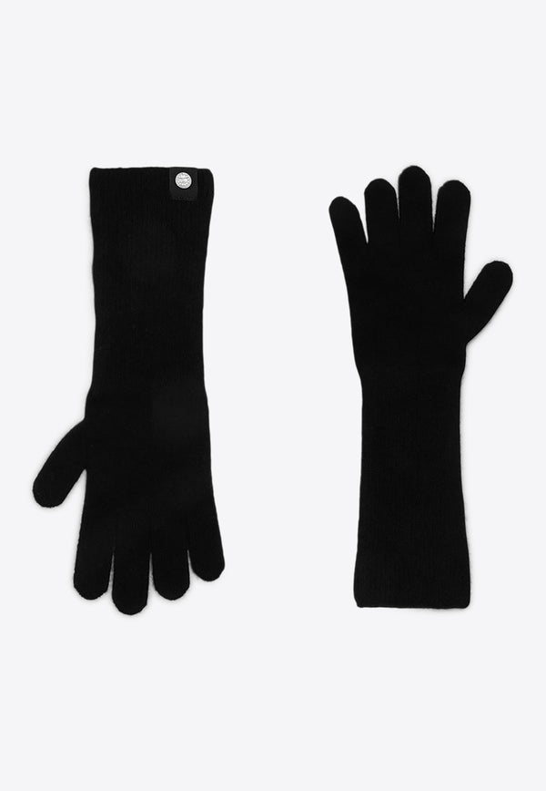 Canada Goose Cashmere Ribbed Gloves Black 5493WWS/P_CANAD-61