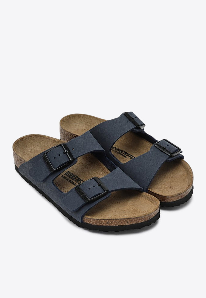 Birkenstock Kids Boys Arizona Birko-Flor Nubuck Sandals Blue 552903LE/Q_BIRKE-NV