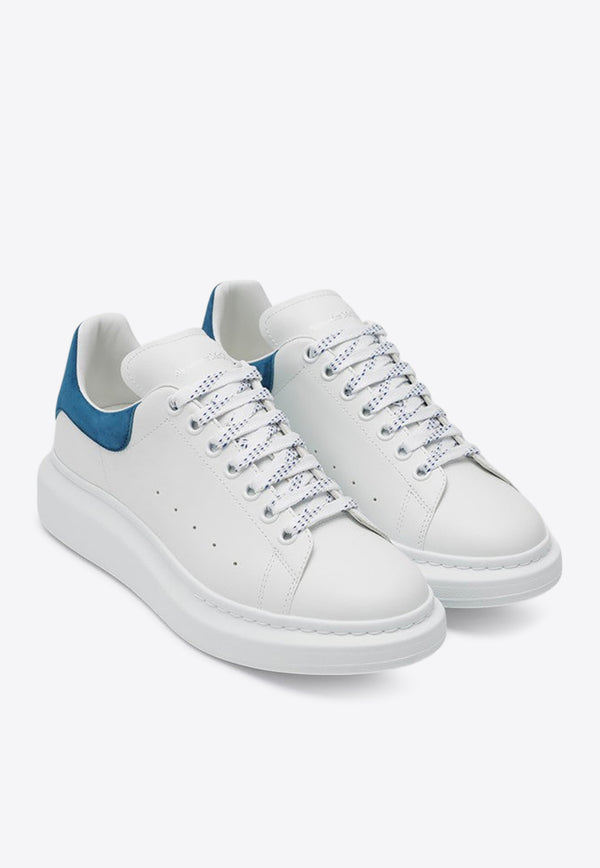 Alexander McQueen Oversized Leather Low-Top Sneakers White 553680WIEF1/Q_ALEXQ-9086