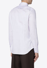 XACUS Buttoned Poplin Shirt  Lilac 558ML11209/P_XACUS-036