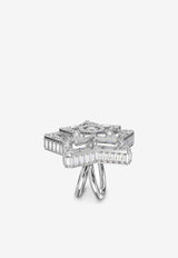 Swarovski Star Cocktail Crystal Embellished Ring 5626370MET/L_SWARO-CR