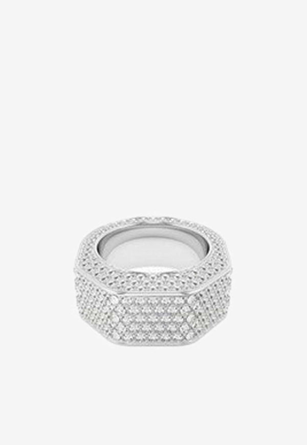 Swarovski Dextera Pavé Crystal Ring 5651367MET/M_SWARO-SIL