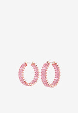 Swarovski Matrix Hoop Crystal Embellished Earrings 5657726MET/M_SWARO-PINK