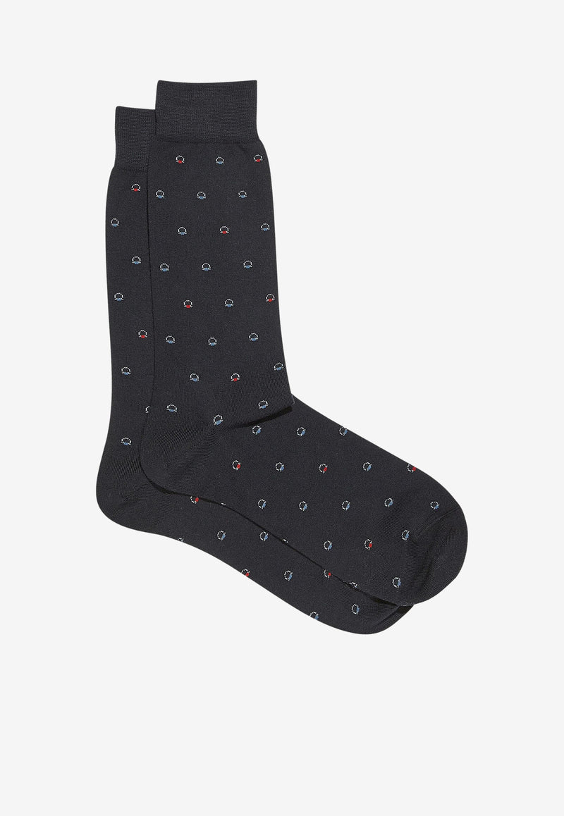 Medium Gancini Jacquard Socks