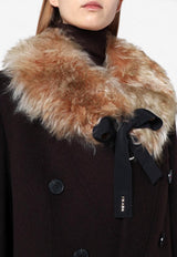 Prada Shearling Tied Shawl Beige 57049OOO1775/R_PRADA-F0006