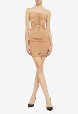 Wolford Fatal Draping Midi Dress Almond 57161_000_4853