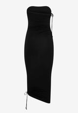 Wolford Fatal Draping Sleeveless Midi Dress Black 57161_000_7005