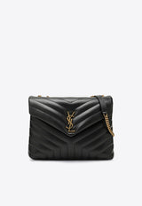 Saint Laurent Medium Loulou Quilted Leather Shoulder Bag Black 574946DV727/P_YSL-1000