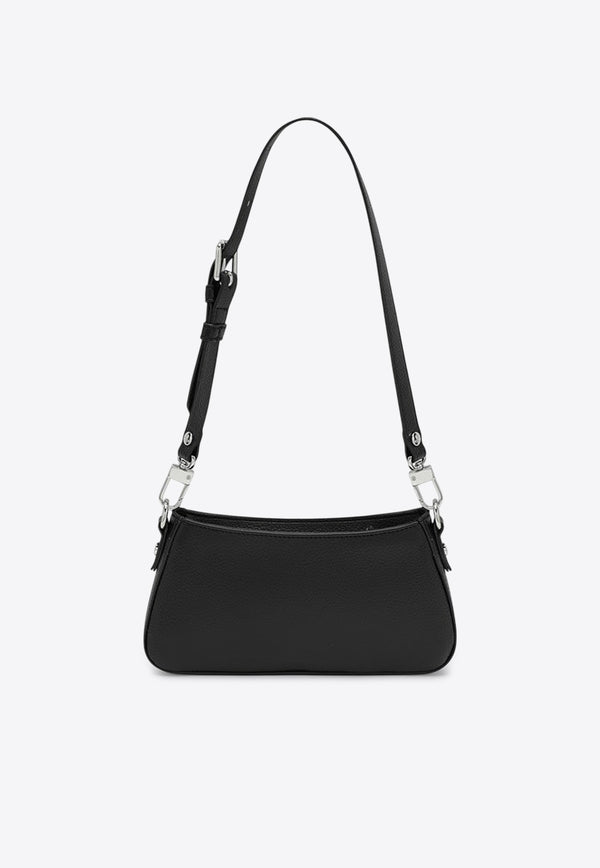 Vivienne Westwood Tasha Orb-Plaque Leather Shoulder Bag Black 5801000GWS000D/R_VIVWE-N403