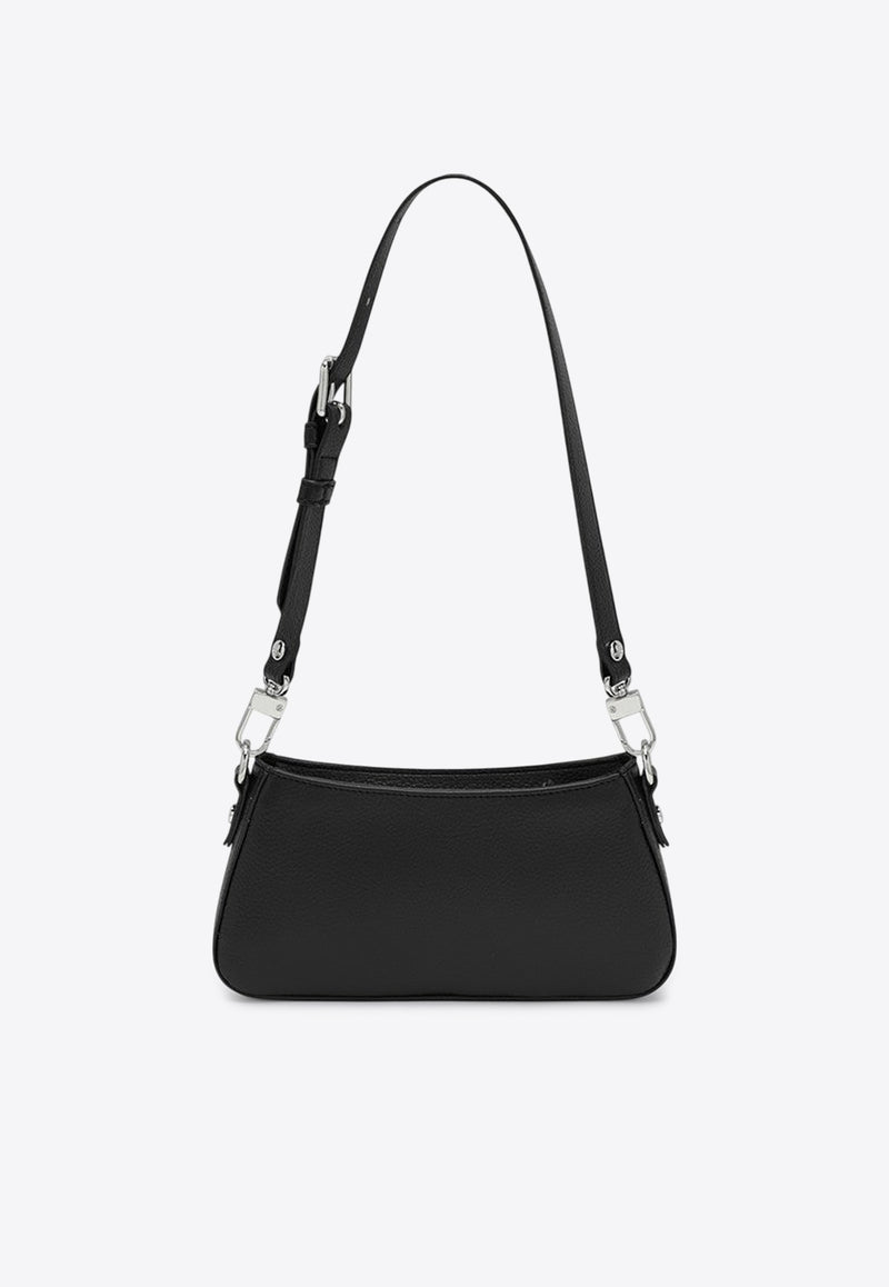 Vivienne Westwood Tasha Orb-Plaque Leather Shoulder Bag Black 5801000GWS000D/R_VIVWE-N403