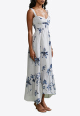 AMUR Evris Ruffle Hem Dress White 58115211_WHITE MULT