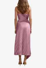 AMUR Everyn Pleated Midi Dress Pink 58115231_PINK