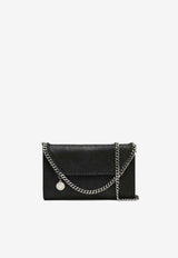 Stella McCartney Falabella Faux Leather Chain Clutch Black 581238W9132/S_STELL-1000