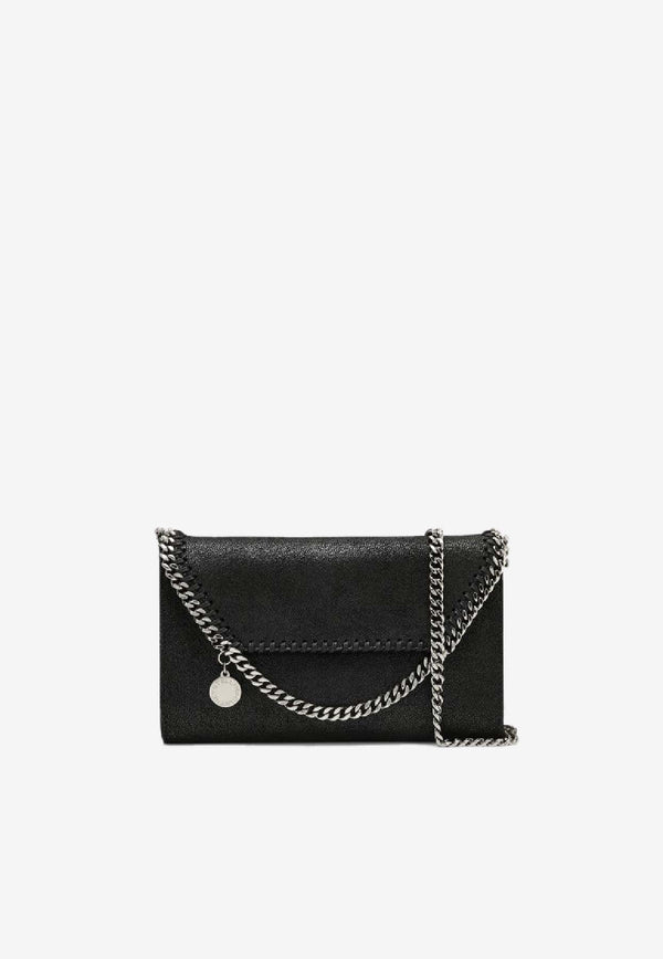 Stella McCartney Falabella Faux Leather Chain Clutch Black 581238W9132/S_STELL-1000