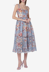 Zimmermann Awaken Floral Print Midi Dress  Multicolor 5826DRS261LI/S_ZIMM-CF
