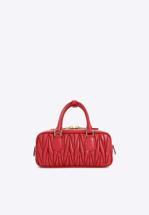 Arcadie Matelassé Nappa Leather Top Handle Bag