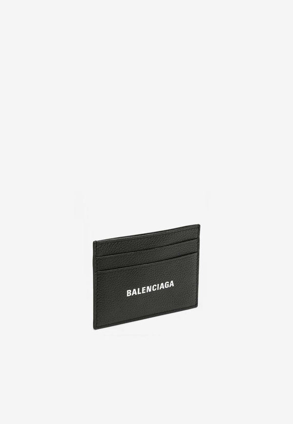 Balenciaga Logo Print Cardholder in Calf Leather 5943091IZI3/P_BALEN-1090 Black