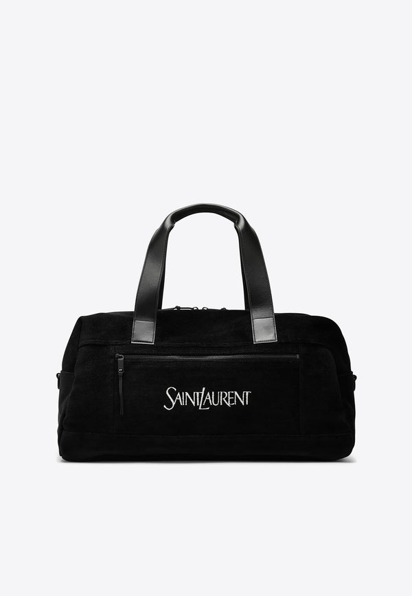 Saint Laurent Logo Jacquard Zip Duffle Bag Black 594400FACGA/N_YSL-1070