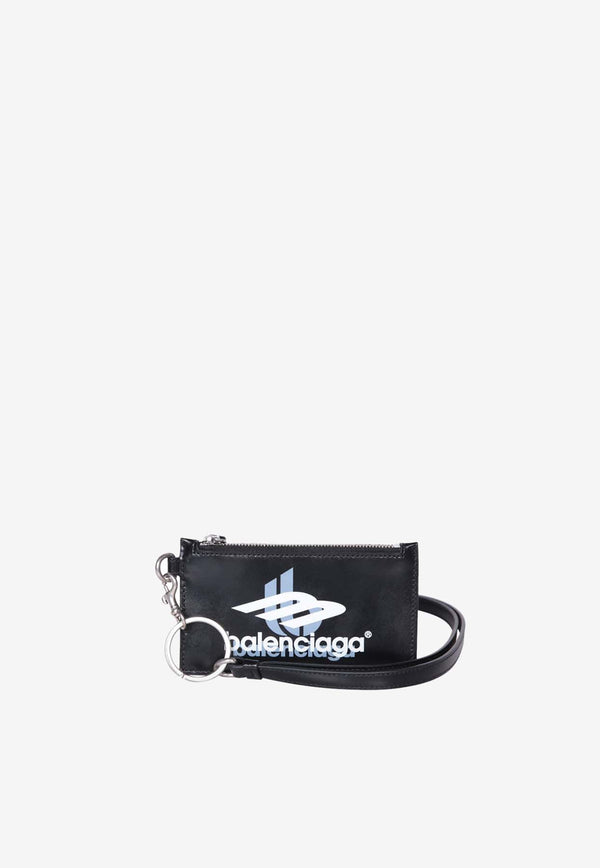 Balenciaga Logo Leather Cardholder 594548-2AAPKBLACK