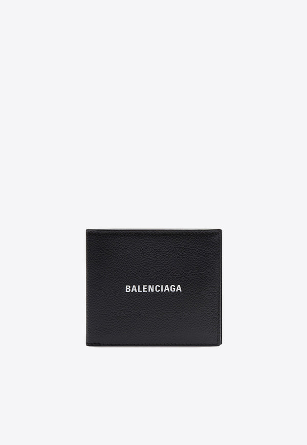 Balenciaga Cash Square Leather Wallet 5945491IZI3 1090BLACK/WHITE