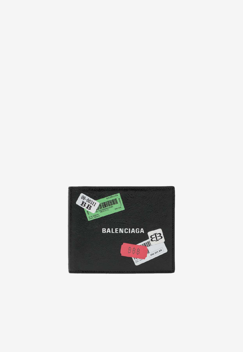 Balenciaga Square Foldable Cash Wallet  Black 5945492AB7F/R_BALEN-1084