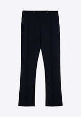 Valentino Straight-Leg Tailored Pants in Wool Blend Blue 5B3RB3651CF/P_VALE-598