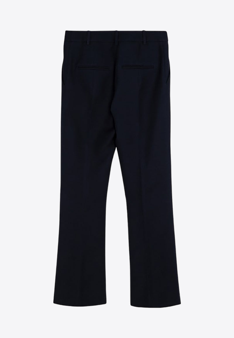 Valentino Straight-Leg Tailored Pants in Wool Blend Blue 5B3RB3651CF/P_VALE-598