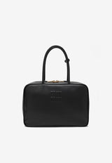 Miu Miu Beau Leather Top Handle Bag Black 5BB117MON2CRW/R_MIU-F0002