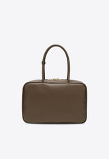 Miu Miu Large Beau Leather Shoulder Bag Taupe 5BB117MON2CRW/S_MIU-F0244