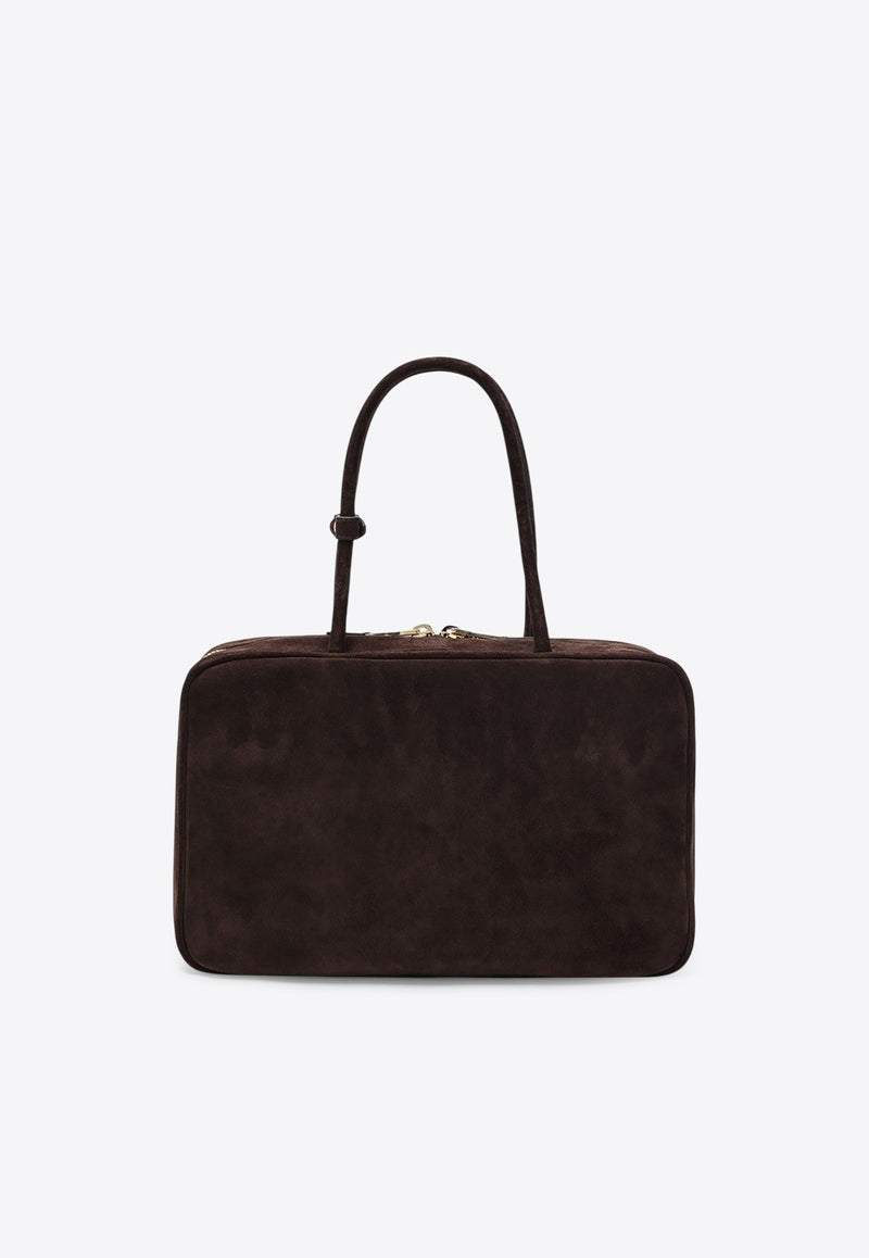 Miu Miu Beau Logo Suede Shoulder Bag Brown 5BB117MON2CSS/S_MIU-F0003