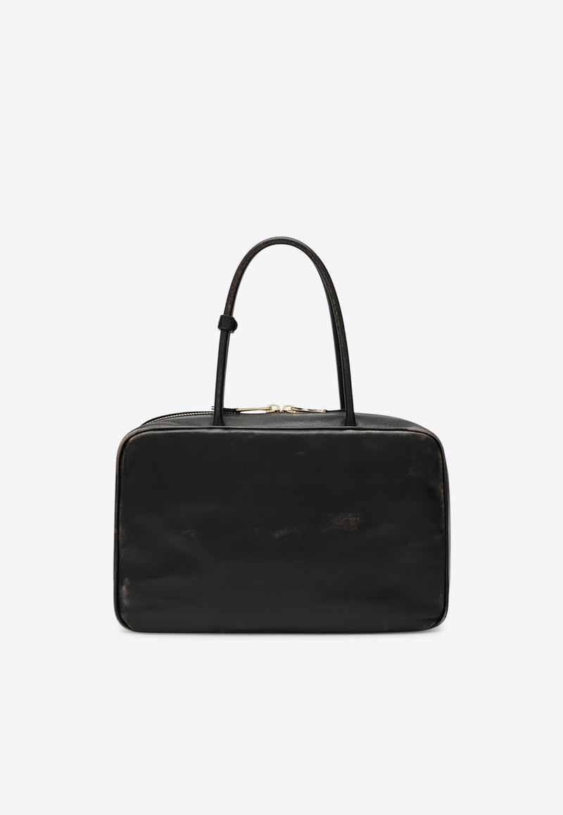 Miu Miu Beau Vintage Leather Logo Shoulder Bag Brown 5BB117MONAF6P/R_MIU-F0201