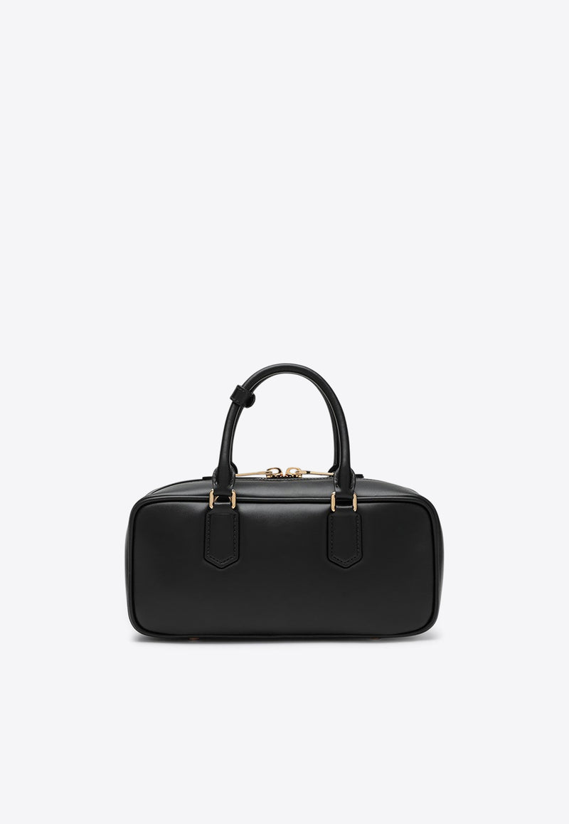 Miu Miu Large Arcadie Leather Top Handle Bag Black 5BB148OONACR3/R_MIU-F0002