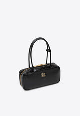 Miu Miu Beau Naplak Patent Leather Shoulder Bag Black 5BB173OLOADNT/Q_MIU-F0002