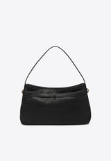 Miu Miu Medium Aventure Nappa Leather Shoulder Bag Black 5BC181OOO2BBL/R_MIU-F0002