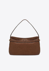 Miu Miu Medium Aventure Nappa Leather Shoulder Bag Brown 5BC181OOO2BBL/R_MIU-F0316