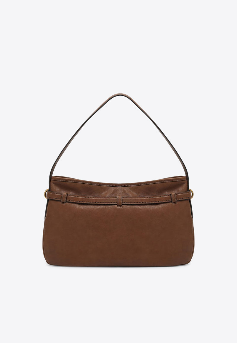 Miu Miu Medium Aventure Nappa Leather Shoulder Bag Brown 5BC181OOO2BBL/R_MIU-F0316