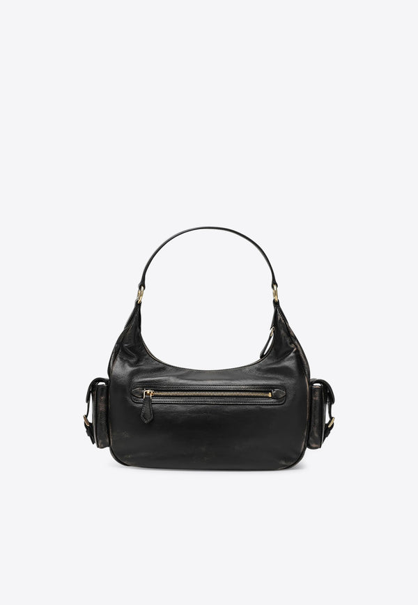 Miu Miu Aged Nappa Leather Shoulder Bag Dark Brown 5BC189OZOAF8T/R_MIU-F0201