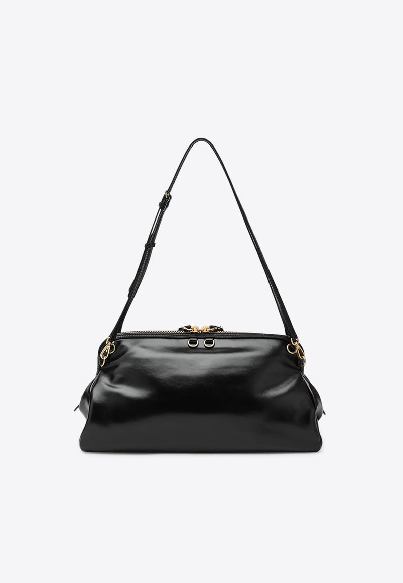 Miu Miu Glossy Leather Shoulder Bag  5BF129OOO2IEO/R_MIU-F0002